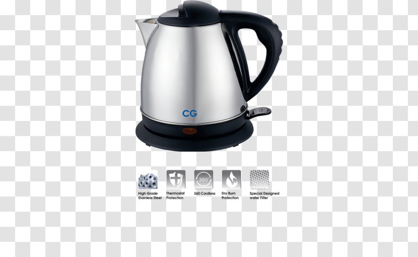 Electric Kettle Limescale Electricity Water - Teapot Transparent PNG