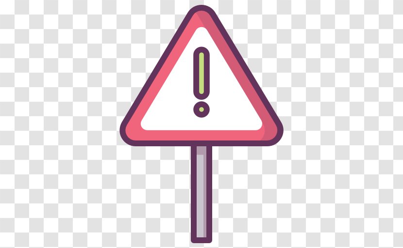 Traffic Sign Warning Computer Software - Purple - Alerte Transparent PNG