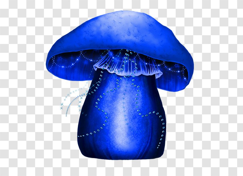 Blue Mushroom Clip Art - Electric Transparent PNG