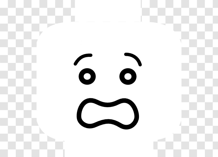 Cartoon Face Worry Clip Art - Nose - Worried Transparent PNG