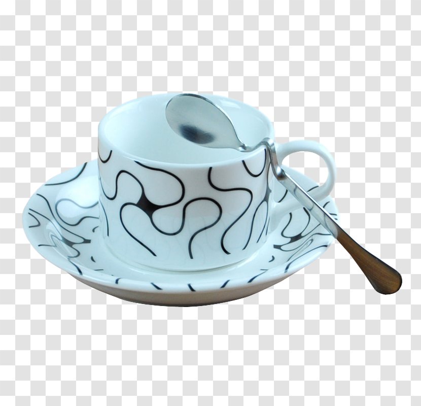 Coffee Cup Milk Porcelain - Saucer Transparent PNG
