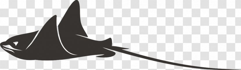 Giant Oceanic Manta Ray Fish Silhouette Batoidea Transparent PNG