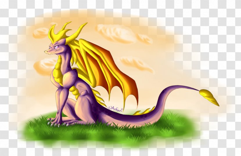 DeviantArt Dragon Illustration Fan Art - Artist - Spyro Reignited Trilogy Font Transparent PNG