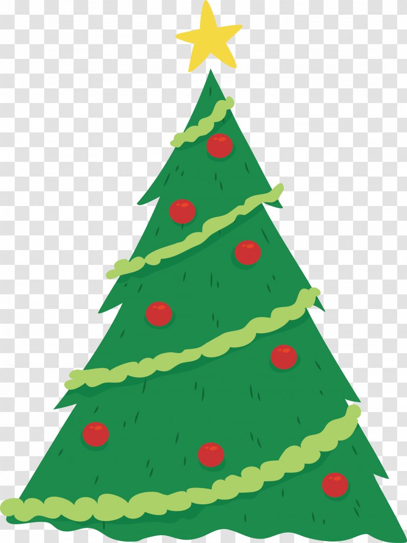 Christmas Tree Euclidean Vector Candle Fir - Cone - Green Transparent PNG