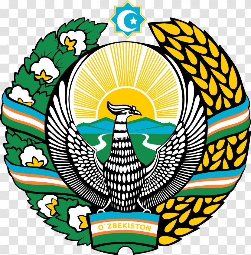Tashkent Emblem Of Uzbekistan Coat Arms Symbol Flag - Usa Gerb Transparent PNG