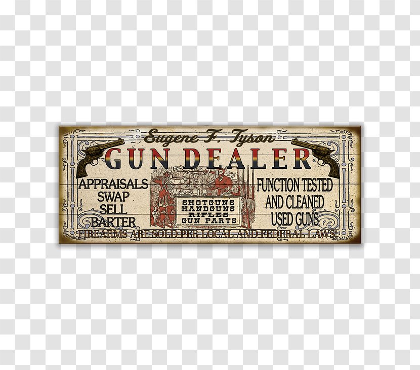 The Western Collection Black Gunsmoke Hunting Montana Firearm - Rectangle - Old Wood Sign Transparent PNG