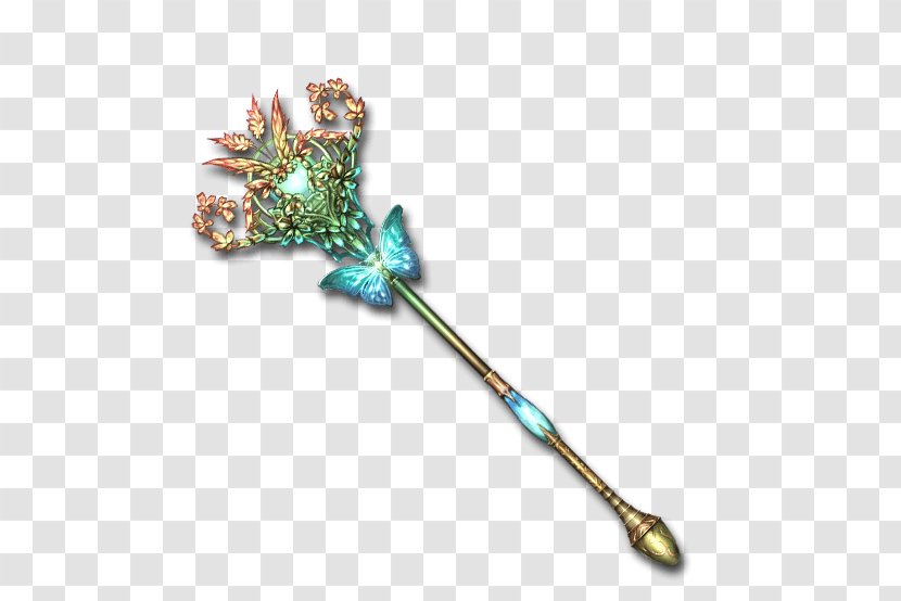 Granblue Fantasy Walking Stick Weapon Video Game Yōsei - Flower - Cartoon Transparent PNG
