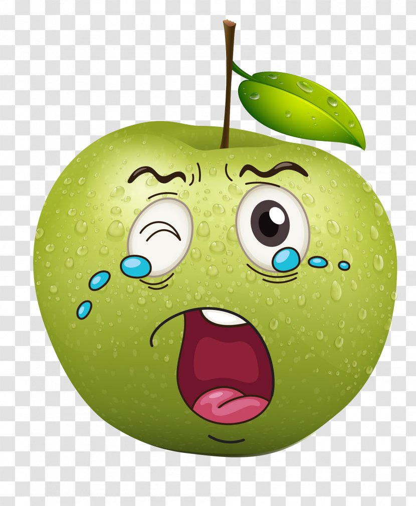 Crying Royalty-free Clip Art - Silhouette - Green Apples Transparent PNG