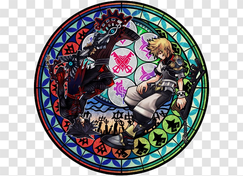 Kingdom Hearts χ Birth By Sleep III Hearts: Chain Of Memories 3D: Dream Drop Distance - Aqua - Stained Glass Transparent PNG