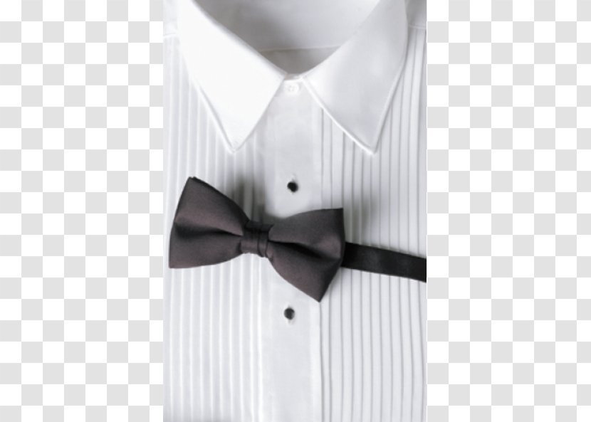 Dress Shirt T-shirt Tuxedo Bow Tie Collar - Top Transparent PNG