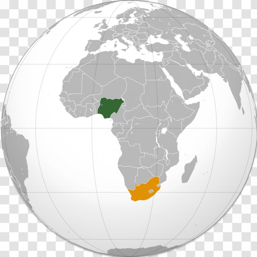 South Africa Globe Map Projection Orthographic Apartheid - African Business Transparent PNG