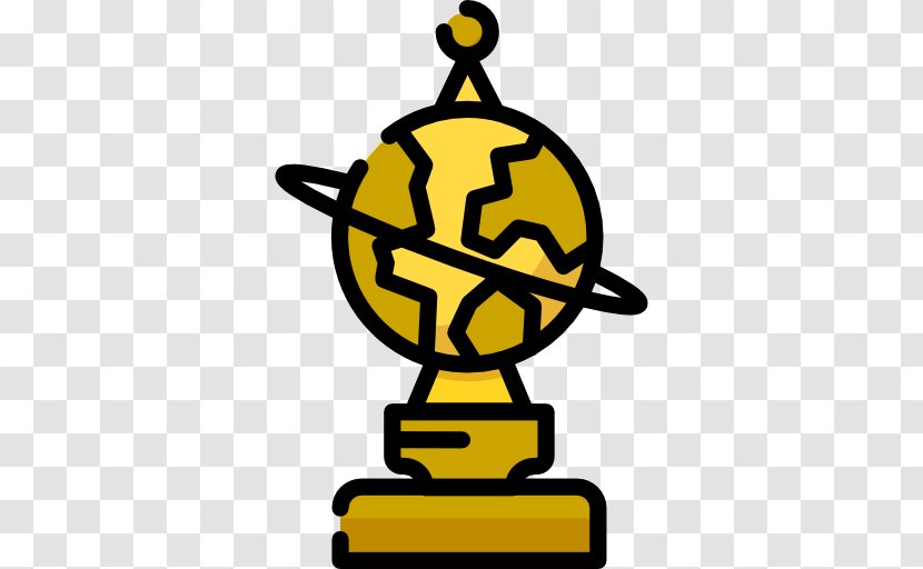 Line Work Of Art Clip - Yellow - Golden Globe Transparent PNG