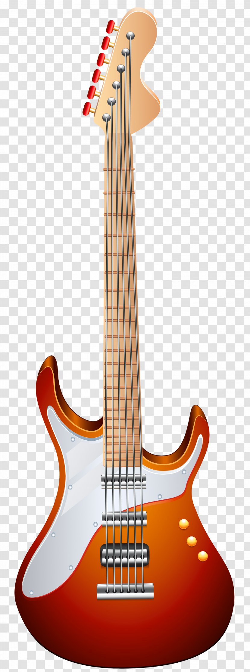 Electric Guitar Musical Instruments Acoustic String - Bass Transparent PNG