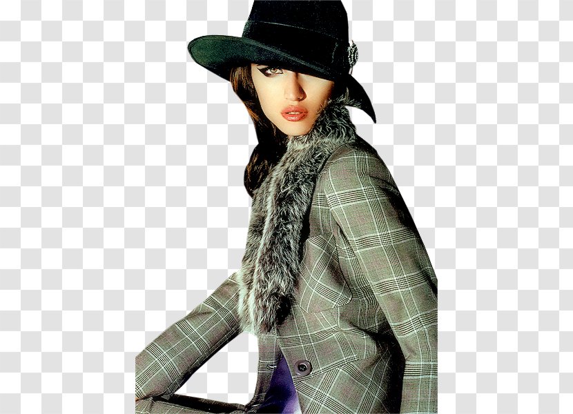 Fedora Tartan Fashion Love - Coat Transparent PNG