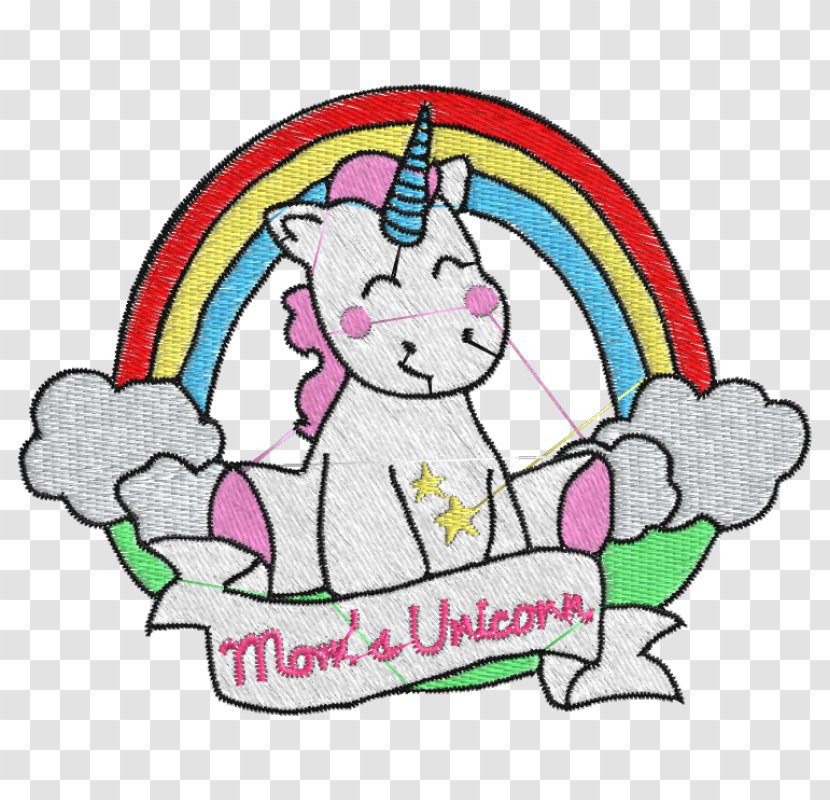 Embroidery Embroidered Patch Unicorn Sewing Machines Industry - Watercolor - Unicornio Transparent PNG