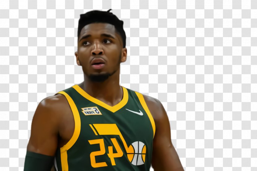 Donovan Mitchell Basketball Player - Uniform - Gesture Tournament Transparent PNG