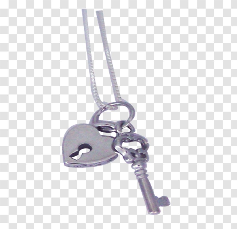 Charms & Pendants Padlock Chain Silver - Hardware Accessory - Key Necklace Transparent PNG