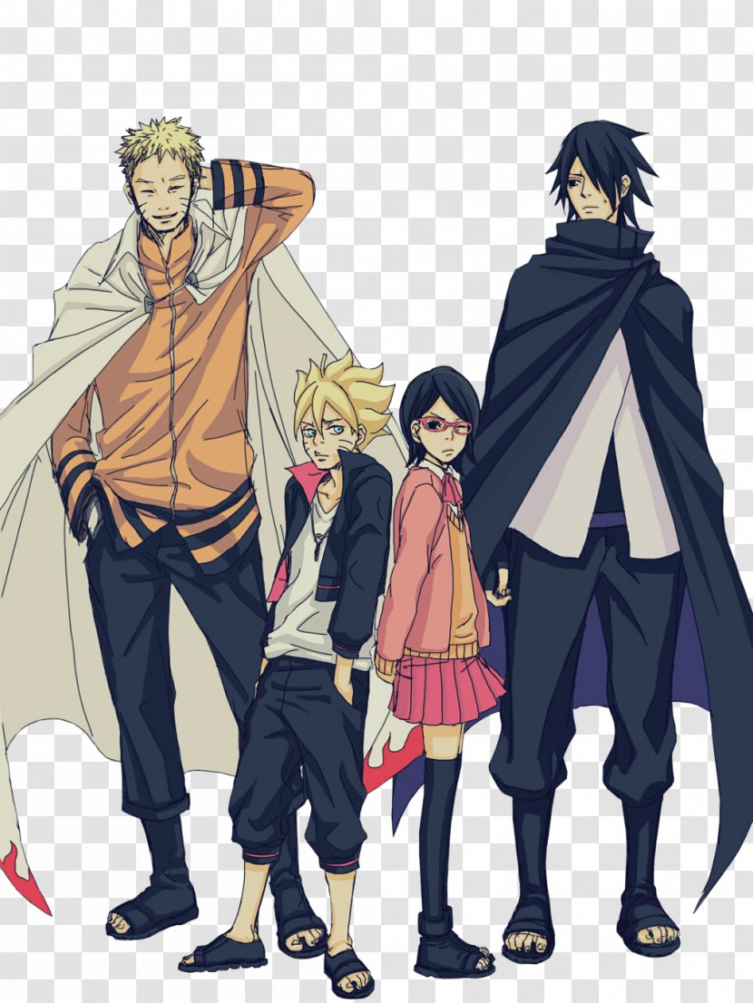 Sasuke Uchiha Naruto Uzumaki Sarada Sakura Haruno Hinata Hyuga - Silhouette Transparent PNG