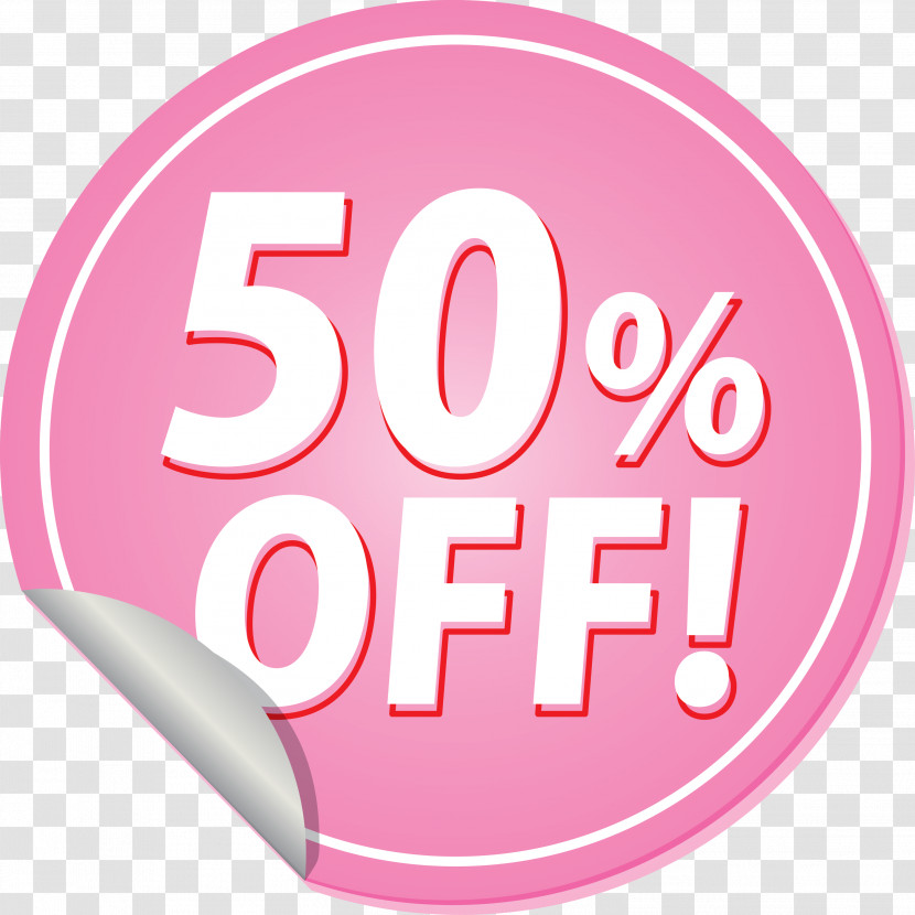 Discount Tag With 50% Off Discount Tag Discount Label Transparent PNG