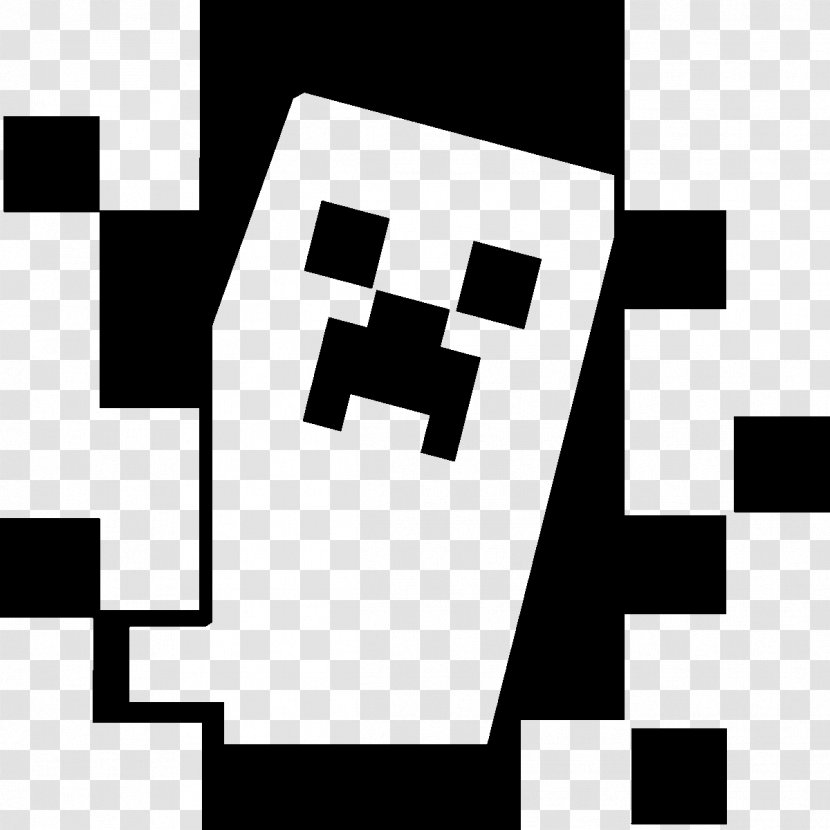 Minecraft Wall Decal Sticker Paper - Monochrome - Creeper Transparent PNG