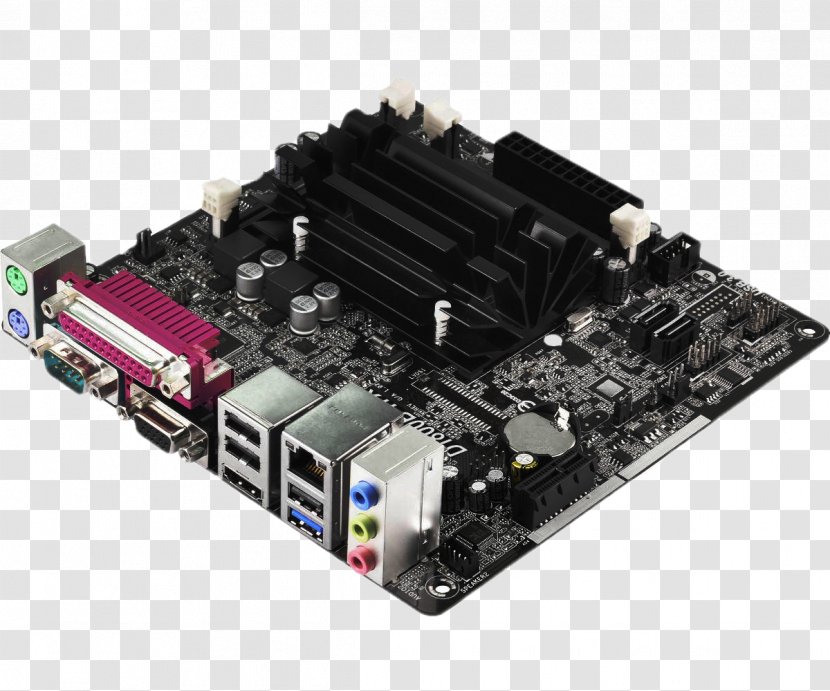 Intel Mini-ITX Motherboard ASRock Q1900B-ITX - Electronic Component - Miniitx Transparent PNG