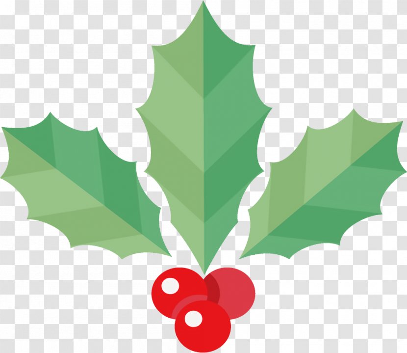 Jingle Bells Christmas - Holly - Plane Plant Transparent PNG