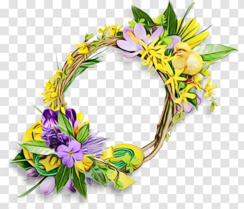 Floral Design Wreath Cut Flowers Flower Bouquet - Hair Accessory - Lei Transparent PNG