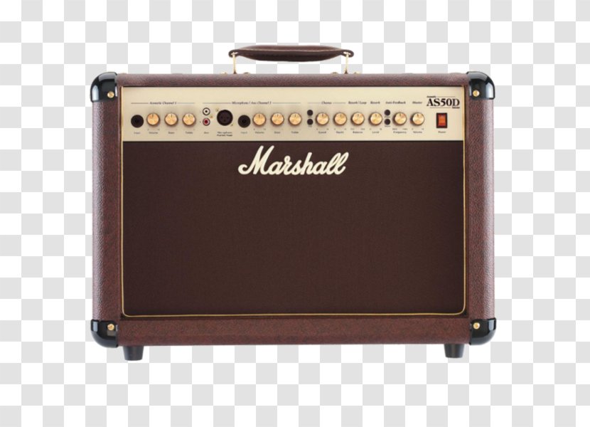 Guitar Amplifier Marshall Amplification AS50D Bass - Frame - Acoustic Transparent PNG