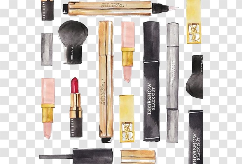 Lipstick Cosmetics Make-up Illustration - Makeup Artist - Fashion Transparent PNG