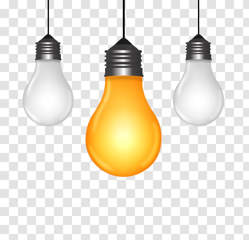 Lamp Incandescent Light Bulb - Vector Transparent PNG