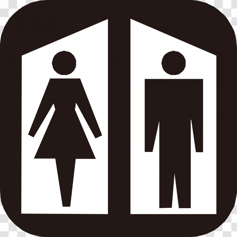 Public Toilet Flush Sign Bathroom - Direction Position Or Indication - Vector Creative Office Logo Map Transparent PNG