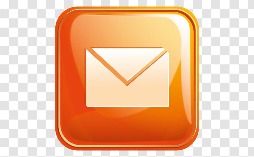 Email Icon Design - Orange Transparent PNG