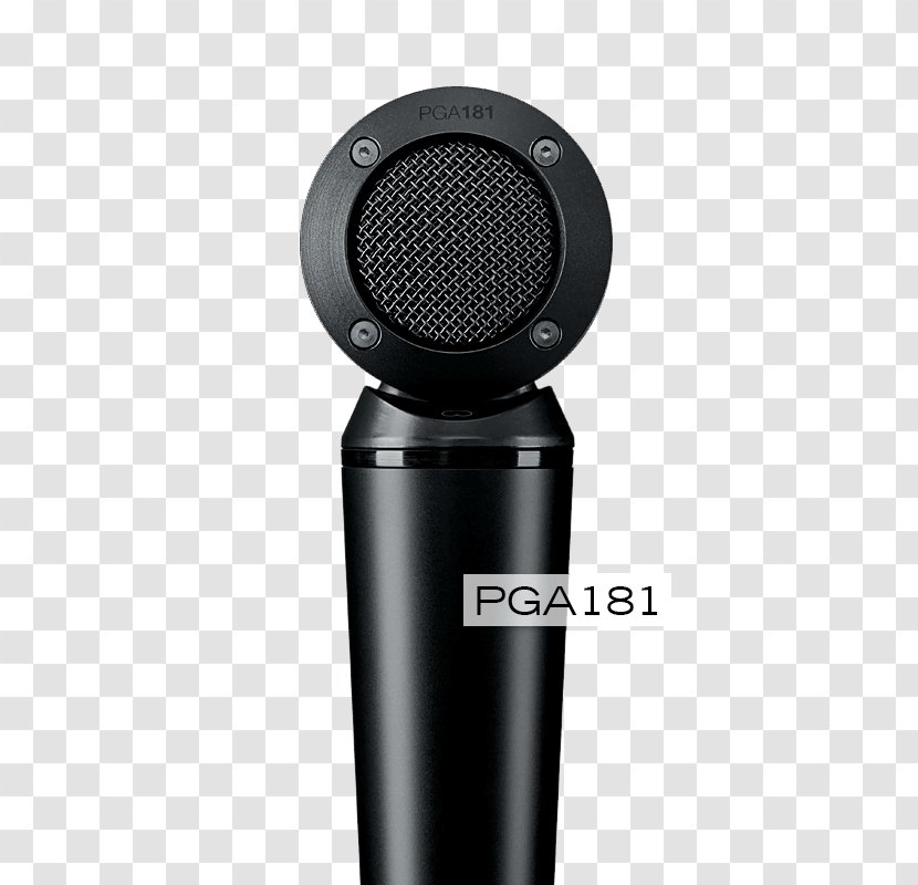 Microphone XLR Connector Shure PGA181-XLR Sound Recording And Reproduction - Stands Transparent PNG