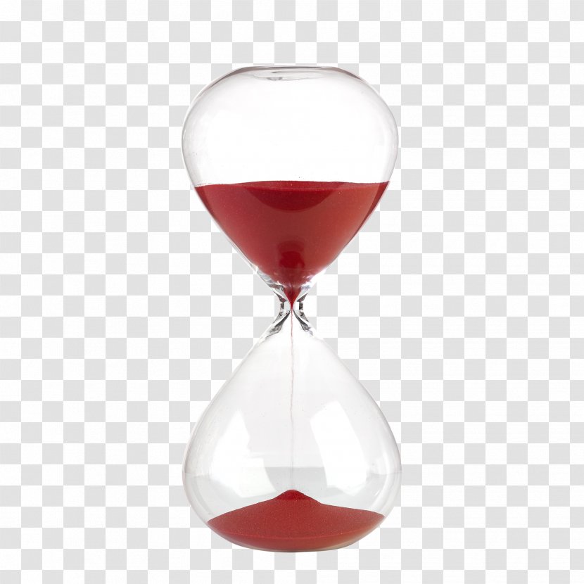 Hourglass Wine Glass Sand Medium Red - Tableware Transparent PNG