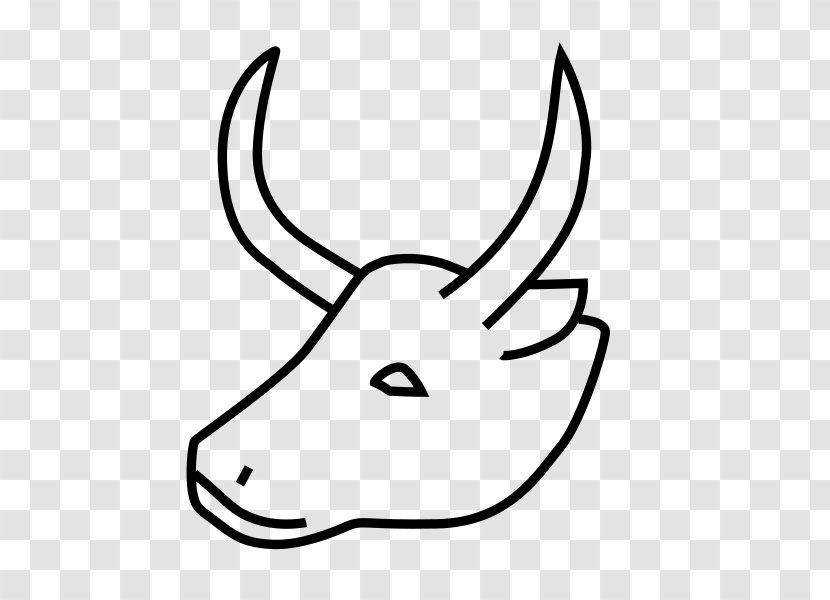 Cattle Water Buffalo Horn American Bison Clip Art - Black And White - Deer Transparent PNG
