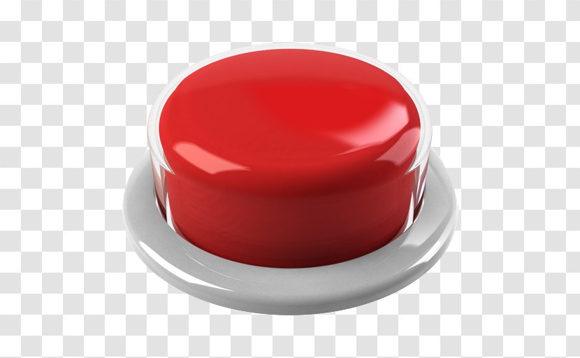 Push-button Red Button - Panic Transparent PNG