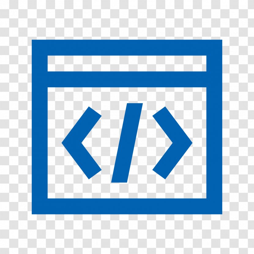Download - Blue - Coding Symbol Transparent PNG