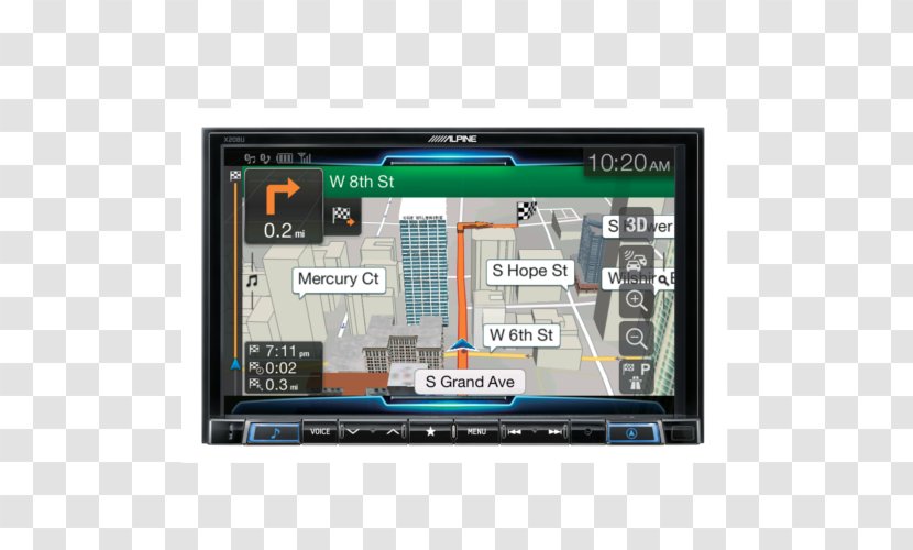 GPS Navigation Systems Car Alpine Electronics Vehicle Audio Automotive System - Touchscreen Transparent PNG