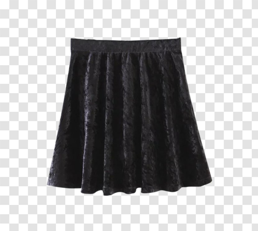 Waist Skirt Velvet Black M Transparent PNG