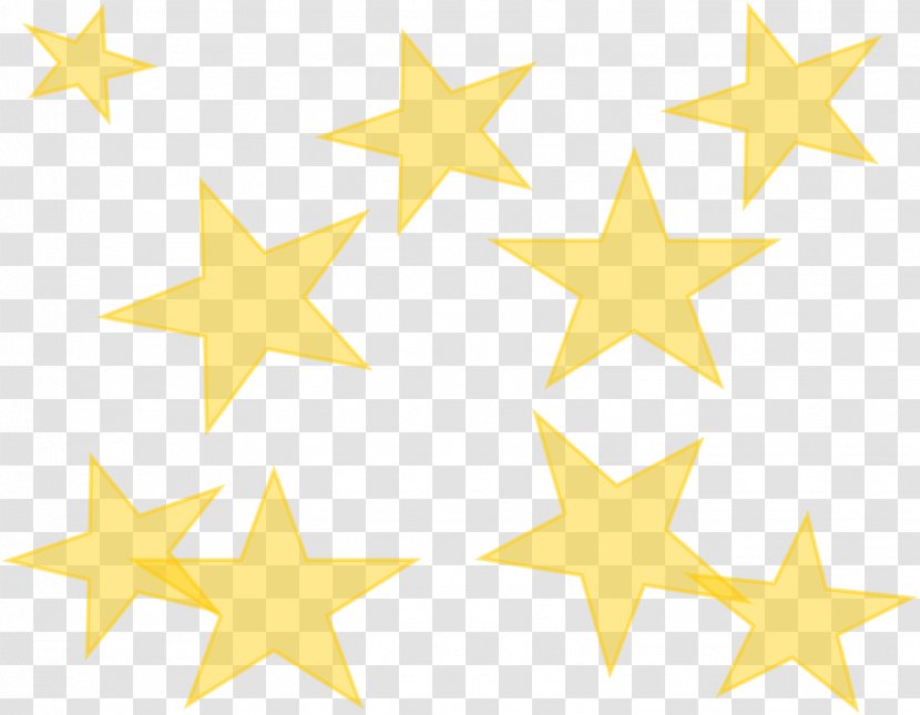 Line Point Angle Star Font - Yellow - Estrela Do Mar Transparent PNG