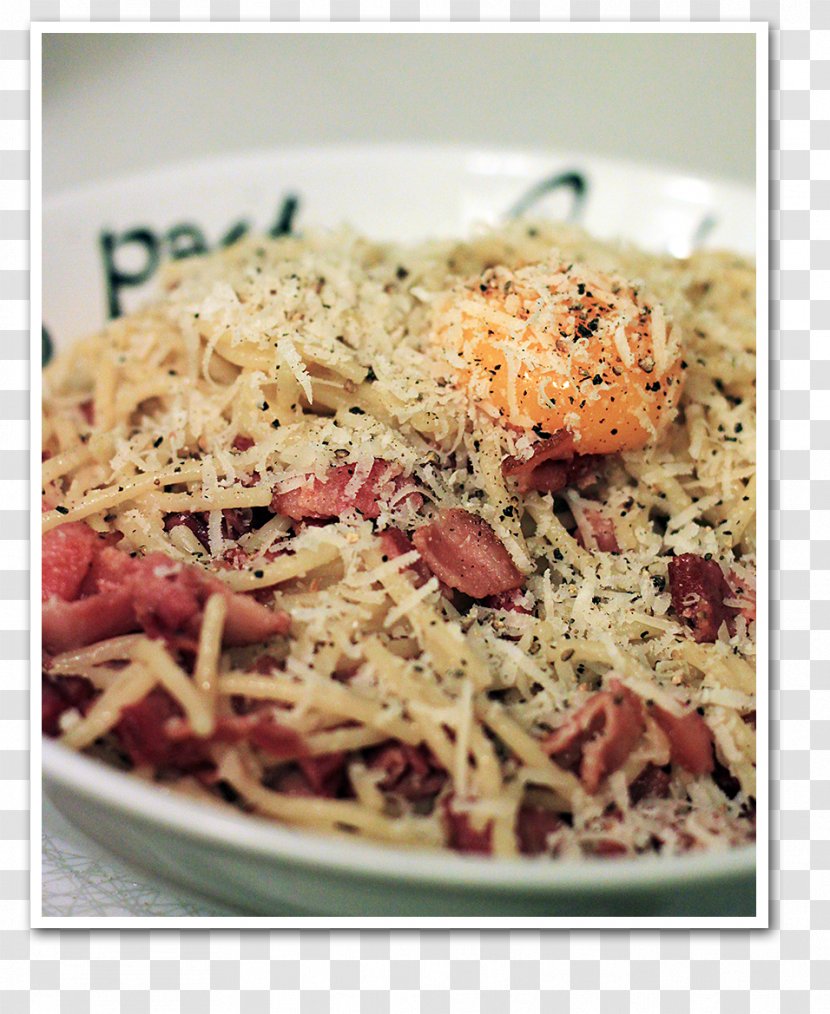 Spaghetti Vegetarian Cuisine Carbonara Capellini Recipe Transparent PNG