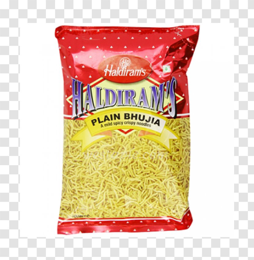 Bikaneri Bhujia Indian Cuisine Haldiram's Papadum Bombay Mix - Spaghetti - Chilli Flakes Transparent PNG