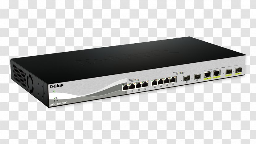 10 Gigabit Ethernet Network Switch Small Form-factor Pluggable Transceiver - Ports Transparent PNG