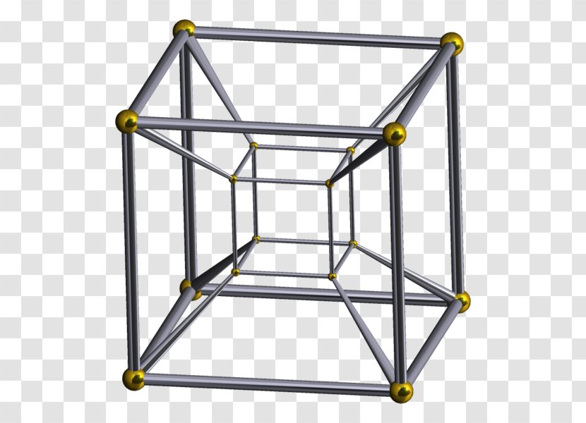 Tesseract Four-dimensional Space Three-dimensional Hypercube - Cube - Three Dimensional Transparent PNG
