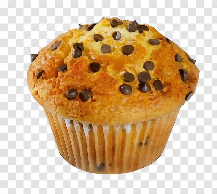 Food Muffin Dessert Cupcake Baked Goods - Chocolate Chip - Baking Transparent PNG