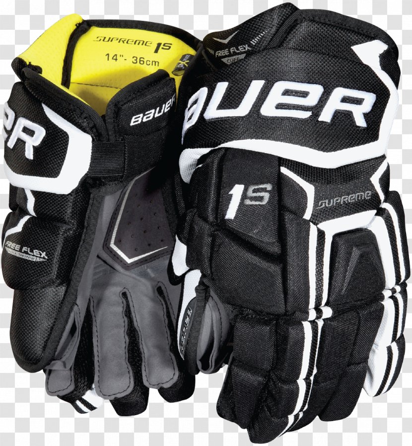 Bauer Supreme 1S Hockey Gloves Ice Equipment - Orange Sticks Warrior Transparent PNG