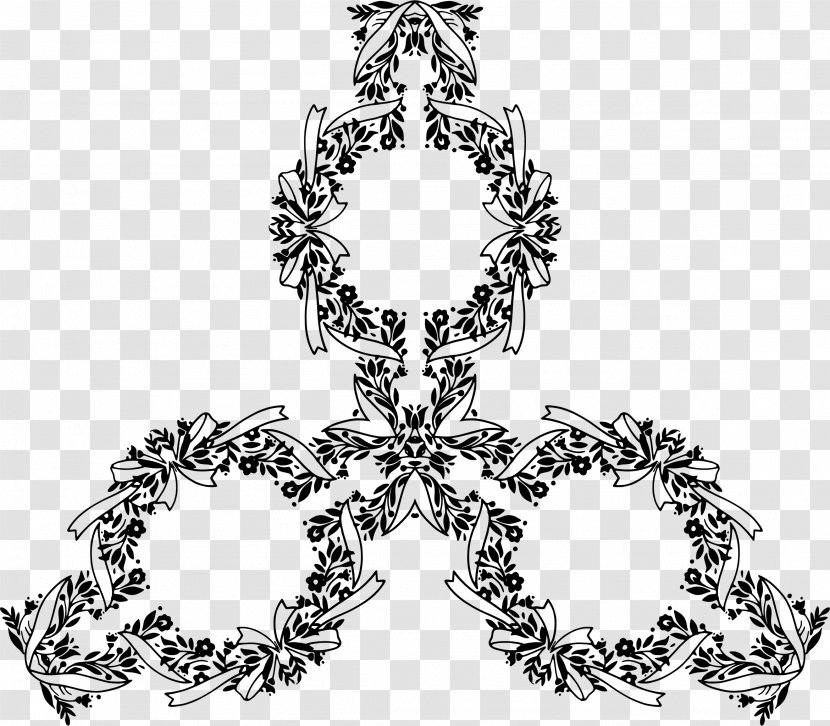 Floral Design Monochrome Art Icon - Symmetry - Ornament Transparent PNG