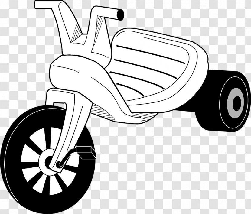 Motorized Tricycle Bicycle Clip Art - Line Transparent PNG