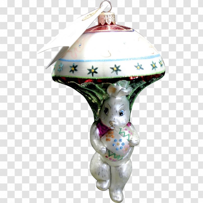 Christmas Ornament Decoration Porcelain Holiday - Hand-painted Rabbit Transparent PNG