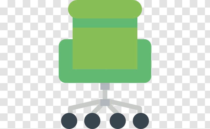 Office Chair Furniture Icon - Green Transparent PNG